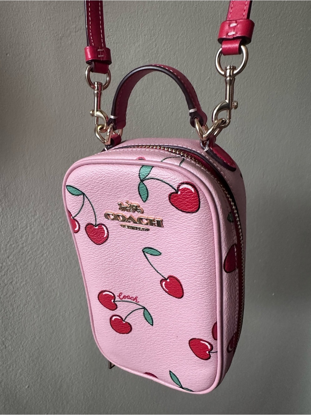 Coach Eva Crossbody w/ HEART CHERRY PRINT NEVER USED